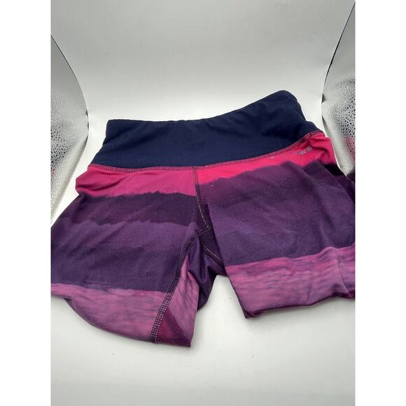 Brooks Womens XS Greenlight SE Reversible Running Leggings Purple Pink Striped - Picture 16 of 16